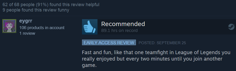 Illustration for article titled Battlerite, As Told By Steam Reviews
